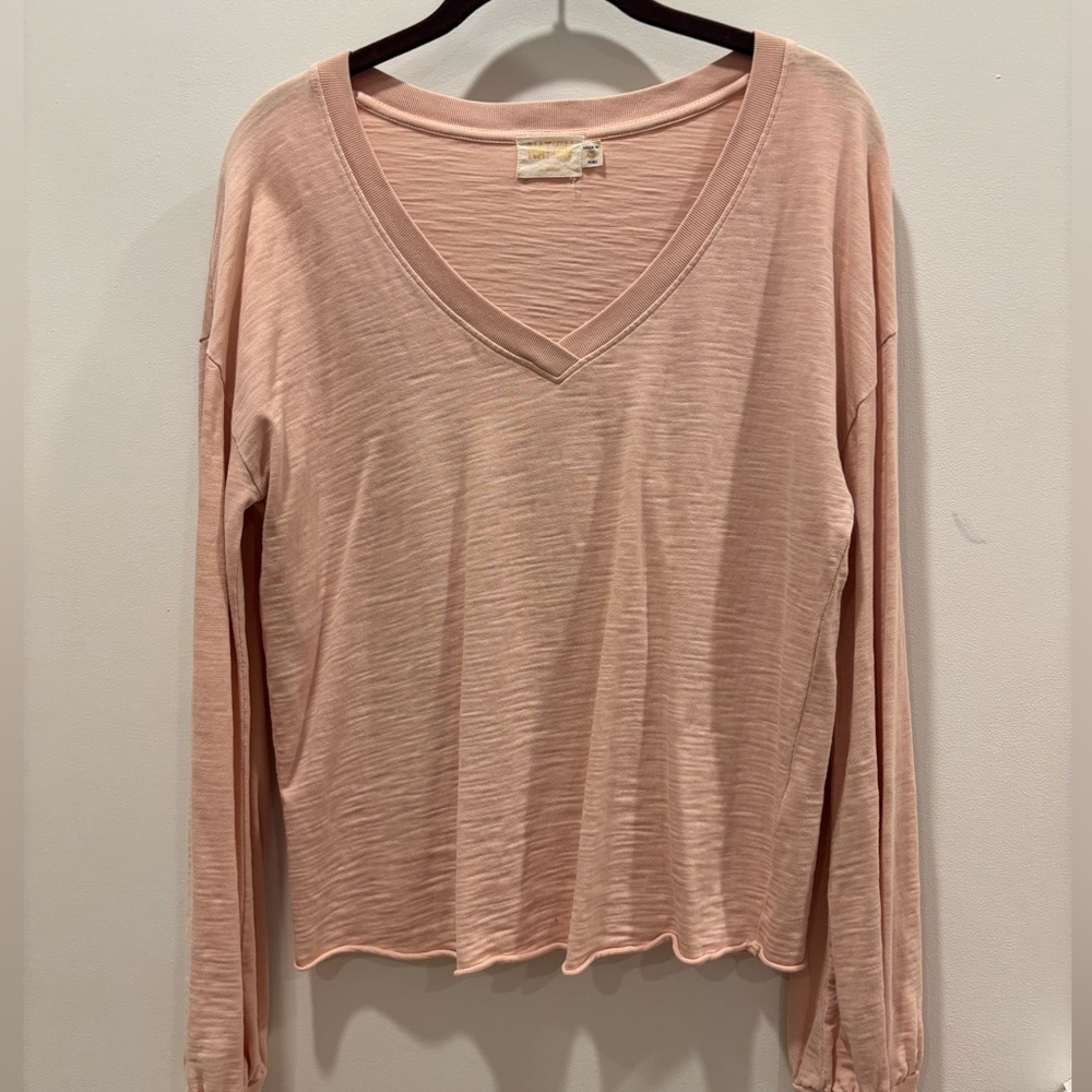 NATION LTD Long Sleeve, V Neck Shirt, Size XS, Worn Once, Like New Condition